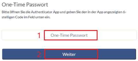 One-Time Passwort